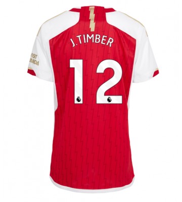 Arsenal Jurrien Timber #12 Primera Equipación Mujer 2023-24 Manga Corta